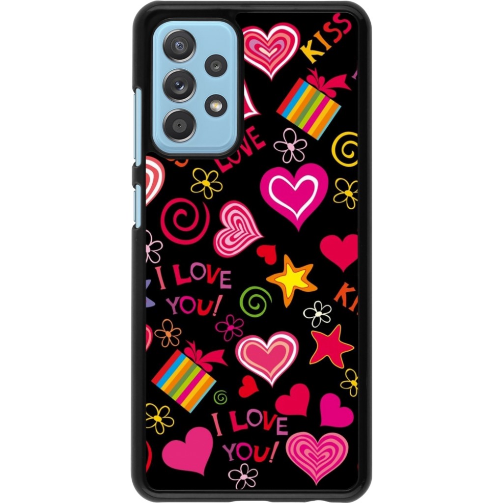 Samsung Galaxy A52 Case Hülle Valentine 2023 love symbols Kaufen