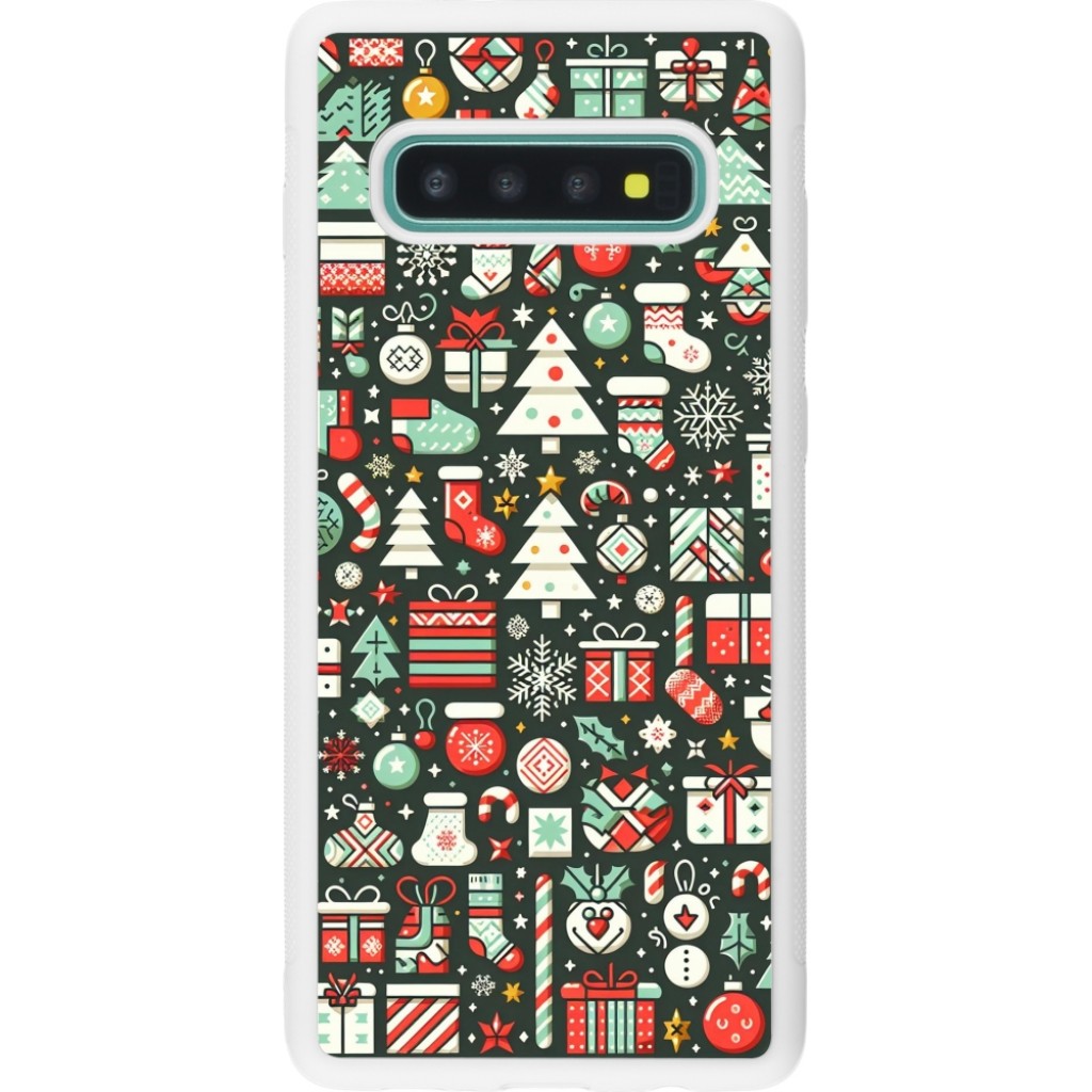 Coque Samsung Galaxy S Silicone Rigide Blanc No L Flat