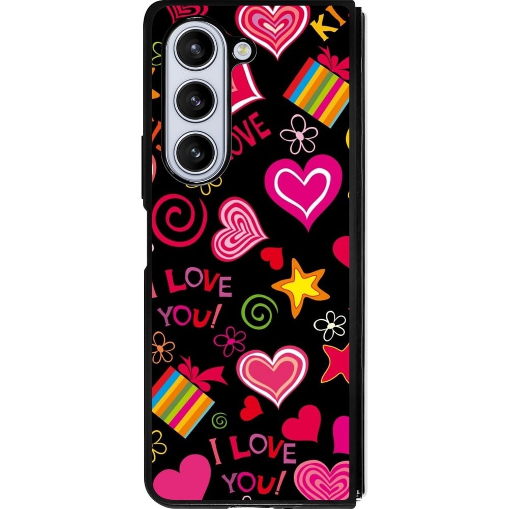 Samsung Galaxy Z Fold Case H Lle Silikon Schwarz Valentine Love