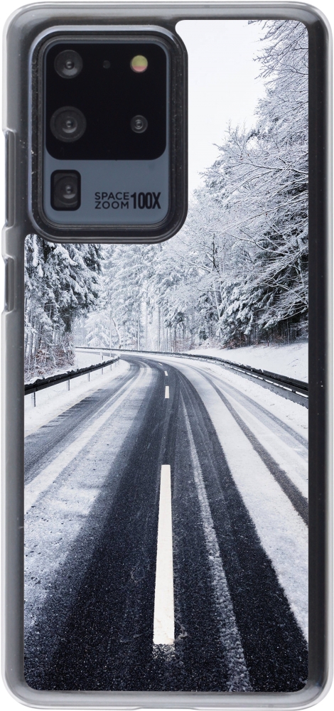 Coque Samsung Galaxy S20 Ultra Plastique Transparent Winter 22 Snowy