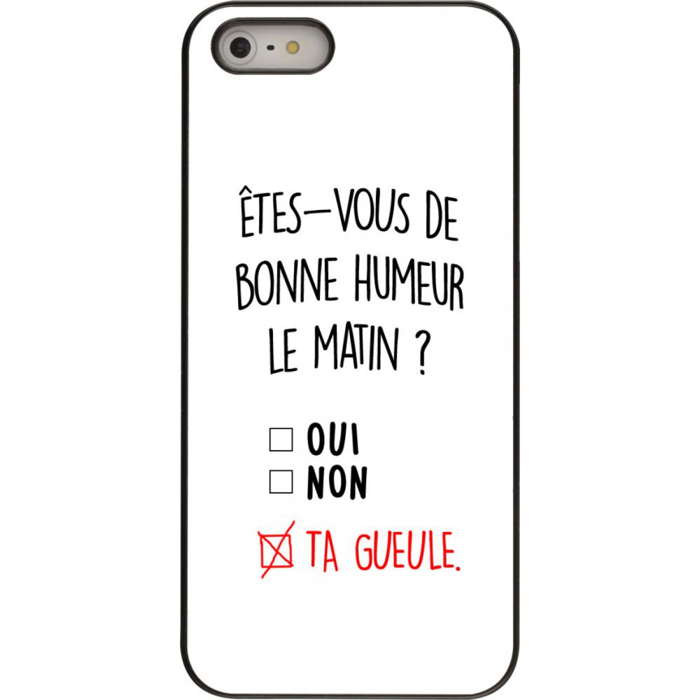 Coque Iphone 5 5s Se 16 Bonne Humeur Matin