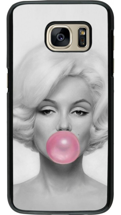 Coque Samsung Galaxy S7  Marilyn Bubble