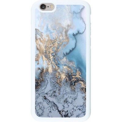 Coque iPhone 6/6s - Silicone rigide blanc Marble 04