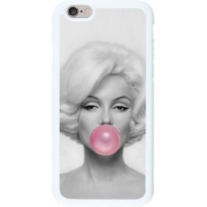 Coque iPhone 6/6s - Silicone rigide blanc Marilyn Bubble