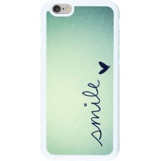 Coque iPhone 6/6s - Silicone rigide blanc Smile