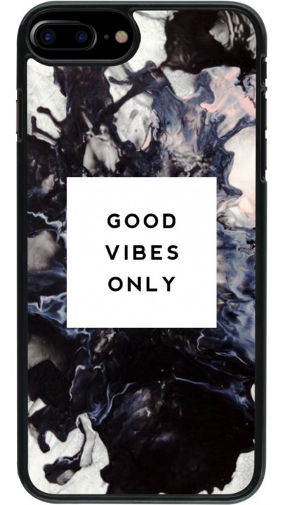 Coque iPhone 7 Plus / 8 Plus -  Marble Good Vibes Only