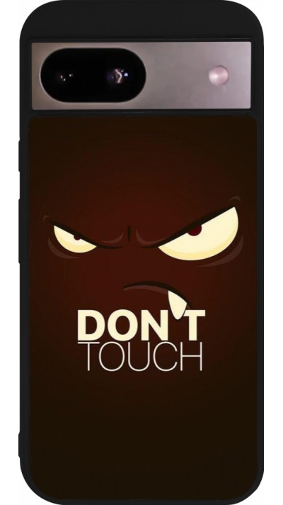 Coque Google Pixel 8a - Silicone rigide noir Angry Dont Touch