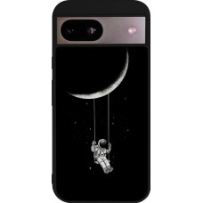 Coque Google Pixel 8a - Silicone rigide noir Astro balançoire