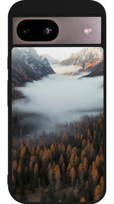 Coque Google Pixel 8a - Silicone rigide noir Autumn 22 forest lanscape