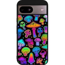 Coque Google Pixel 8a - Silicone rigide noir Autumn 2024 magic mushrooms