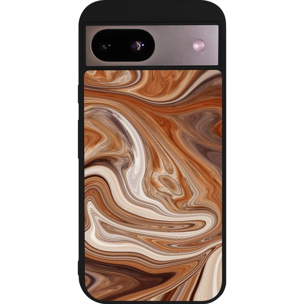 Coque Google Pixel 8a - Silicone rigide noir Autumn 2024 marbe