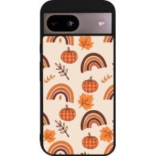 Coque Google Pixel 8a - Silicone rigide noir Autumn 2024 rainbow