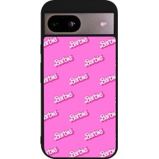 Coque Google Pixel 8a - Silicone rigide noir Barbie Pattern