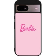 Coque Google Pixel 8a - Silicone rigide noir Barbie Text