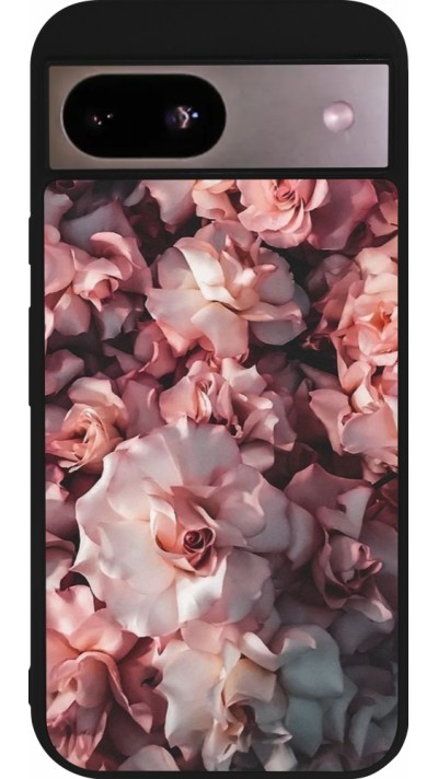 Coque Google Pixel 8a - Silicone rigide noir Beautiful Roses