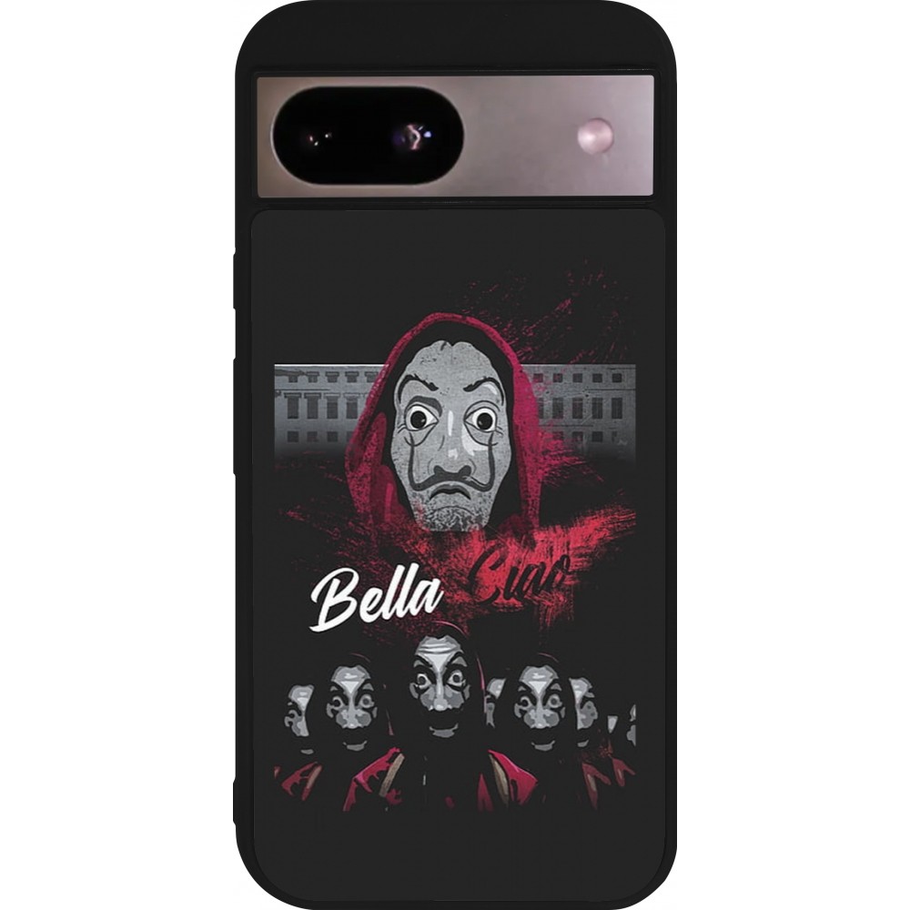 Coque Google Pixel 8a - Silicone rigide noir Bella Ciao