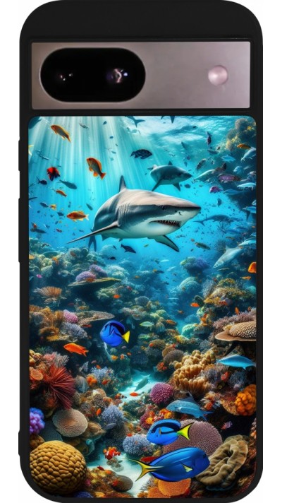 Coque Google Pixel 8a - Silicone rigide noir Bora Bora Mer et Merveilles