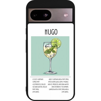 Coque Google Pixel 8a - Silicone rigide noir Cocktail recette Hugo