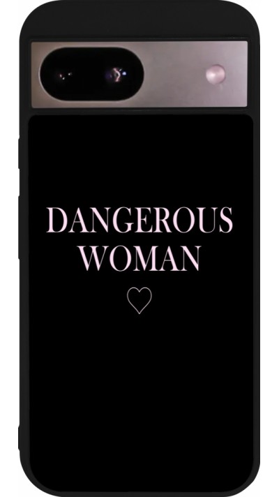 Coque Google Pixel 8a - Silicone rigide noir Dangerous woman