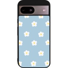 Coque Google Pixel 8a - Silicone rigide noir Easter 2024 daisy flower