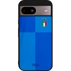 Coque Google Pixel 8a - Silicone rigide noir Maillot de football Italie 2022 personnalisable