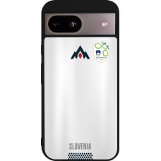 Coque Google Pixel 8a - Silicone rigide noir Maillot de football Slovénie