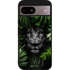 Coque Google Pixel 8a - Silicone rigide noir Forest Lion