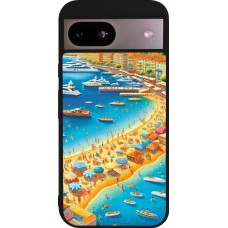 Coque Google Pixel 8a - Silicone rigide noir French Riviera People