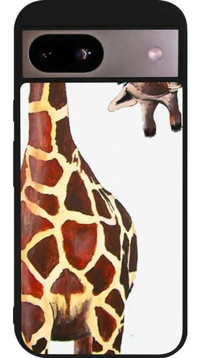 Coque Google Pixel 8a - Silicone rigide noir Giraffe Fit