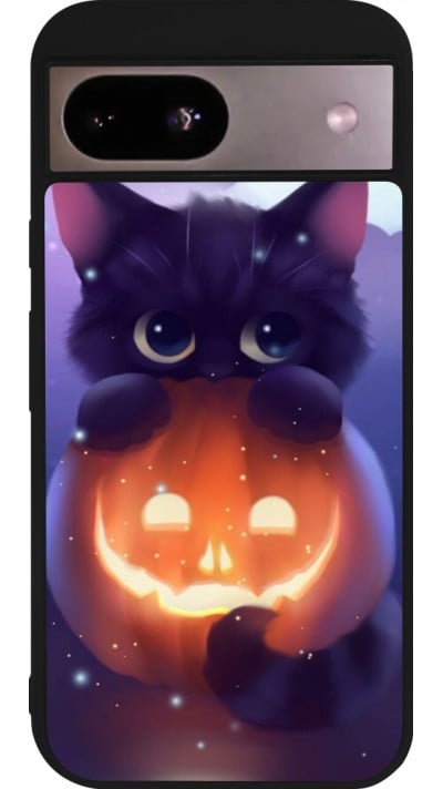 Coque Google Pixel 8a - Silicone rigide noir Halloween 17 15