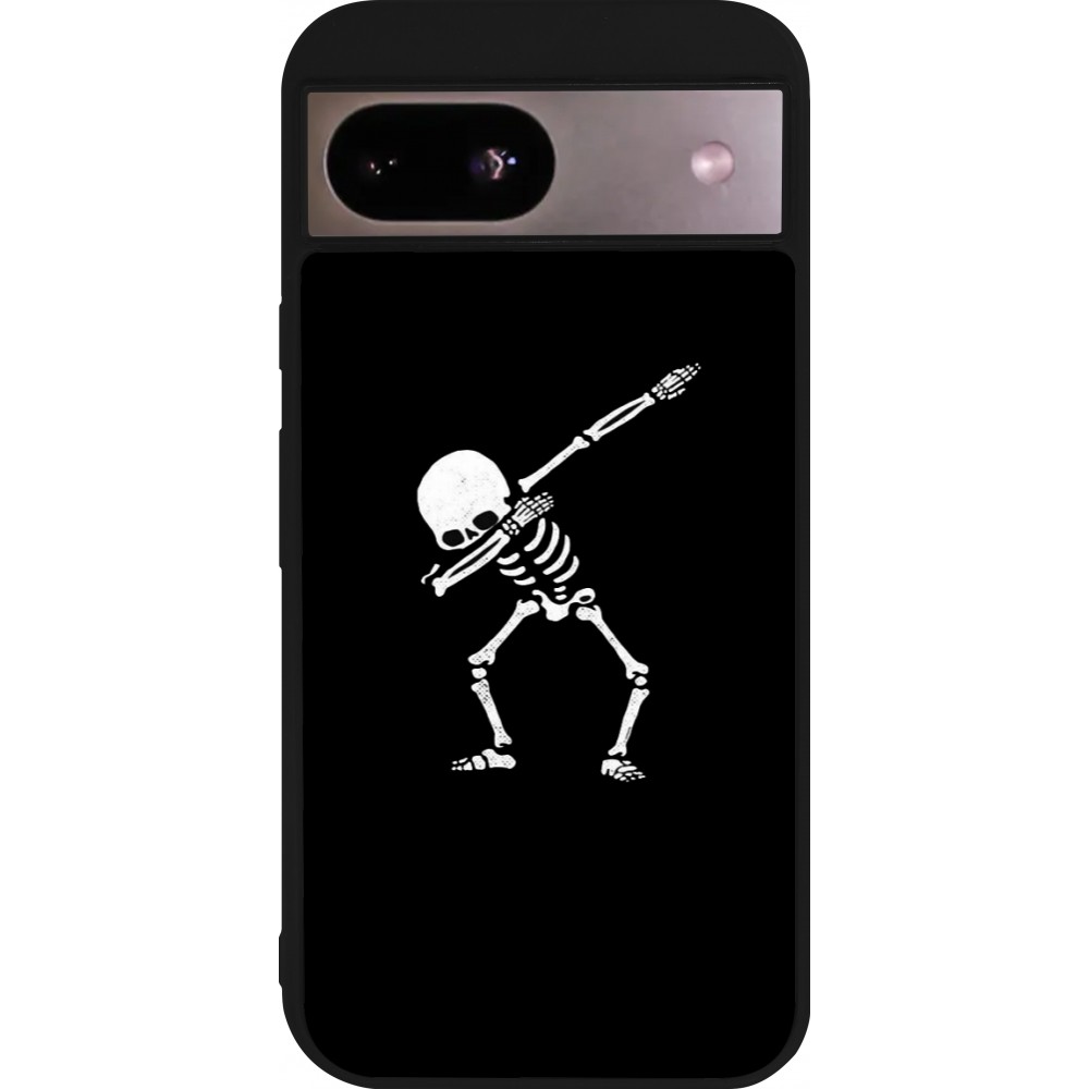 Coque Google Pixel 8a - Silicone rigide noir Halloween 19 09