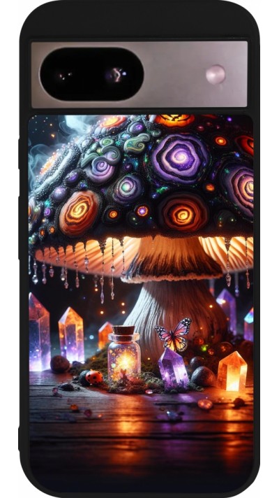 Coque Google Pixel 8a - Silicone rigide noir Halloween Potion Magic