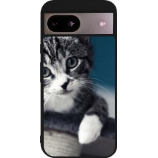 Coque Google Pixel 8a - Silicone rigide noir Meow 23