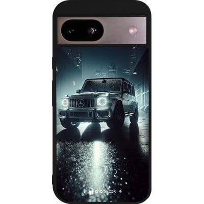 Coque Google Pixel 8a - Silicone rigide noir Mercedes G AMG Night