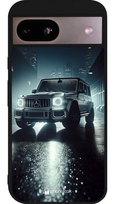 Coque Google Pixel 8a - Silicone rigide noir Mercedes G AMG Night