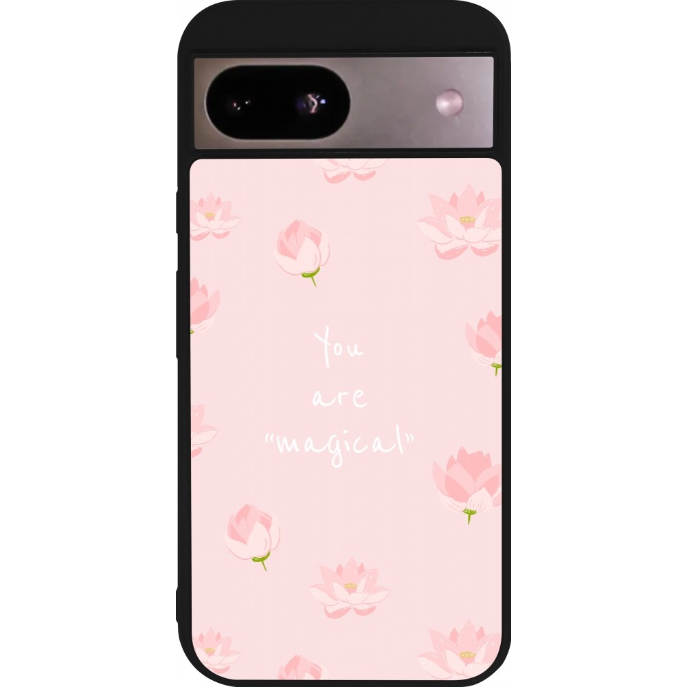 Coque Google Pixel 8a - Silicone rigide noir Mom 2023 your are magical