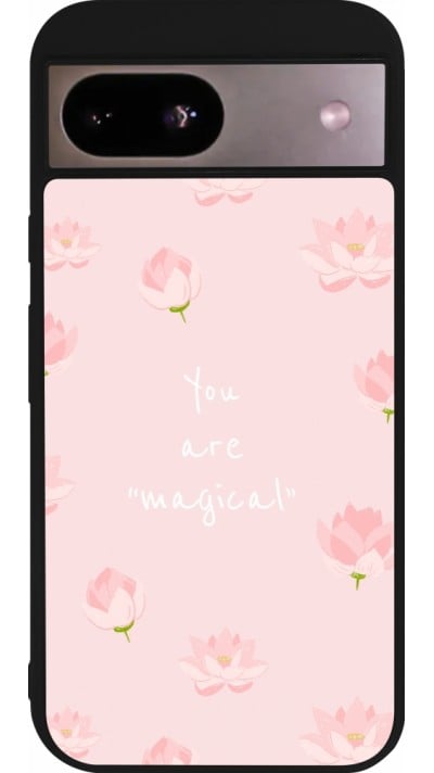 Coque Google Pixel 8a - Silicone rigide noir Mom 2023 your are magical