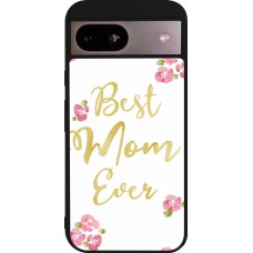 Coque Google Pixel 8a - Silicone rigide noir Mom 2024 best Mom ever