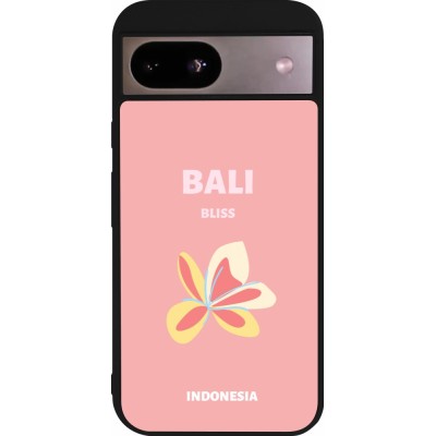 Coque Google Pixel 8a - Silicone rigide noir Pop Summer Destination Bali