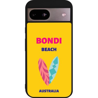 Coque Google Pixel 8a - Silicone rigide noir Pop Summer Destination Bondi