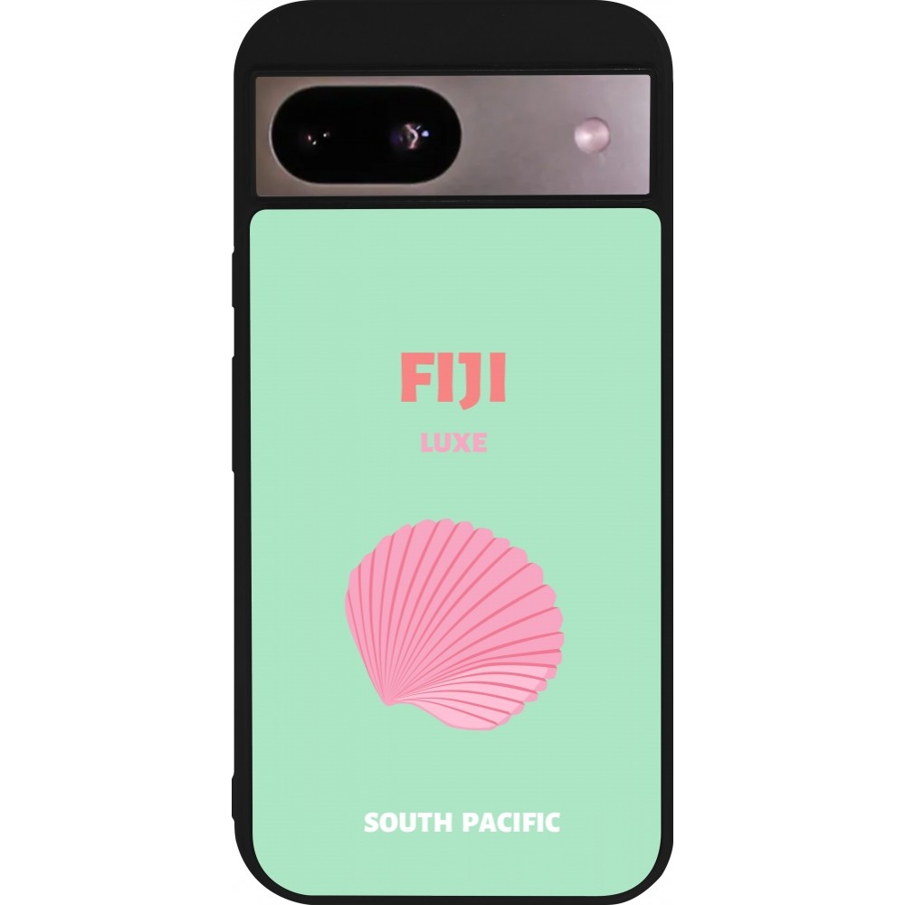 Coque Google Pixel 8a - Silicone rigide noir Pop Summer Destination Fiji