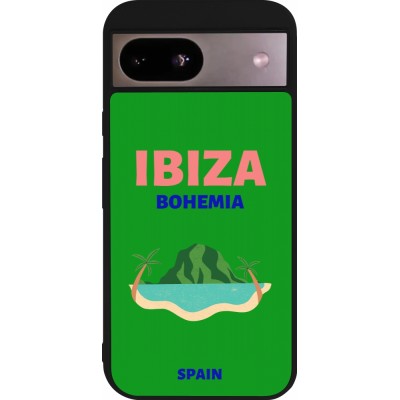 Coque Google Pixel 8a - Silicone rigide noir Pop Summer Destination Ibiza