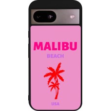 Coque Google Pixel 8a - Silicone rigide noir Pop Summer Destination Malibu