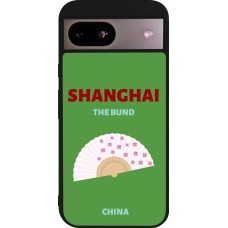 Coque Google Pixel 8a - Silicone rigide noir Pop Summer Destination Shanghai