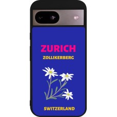 Coque Google Pixel 8a - Silicone rigide noir Pop Summer Destination Zurich