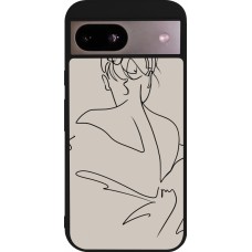 Coque Google Pixel 8a - Silicone rigide noir Salnikova 05