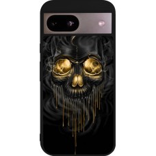 Coque Google Pixel 8a - Silicone rigide noir Skull 02