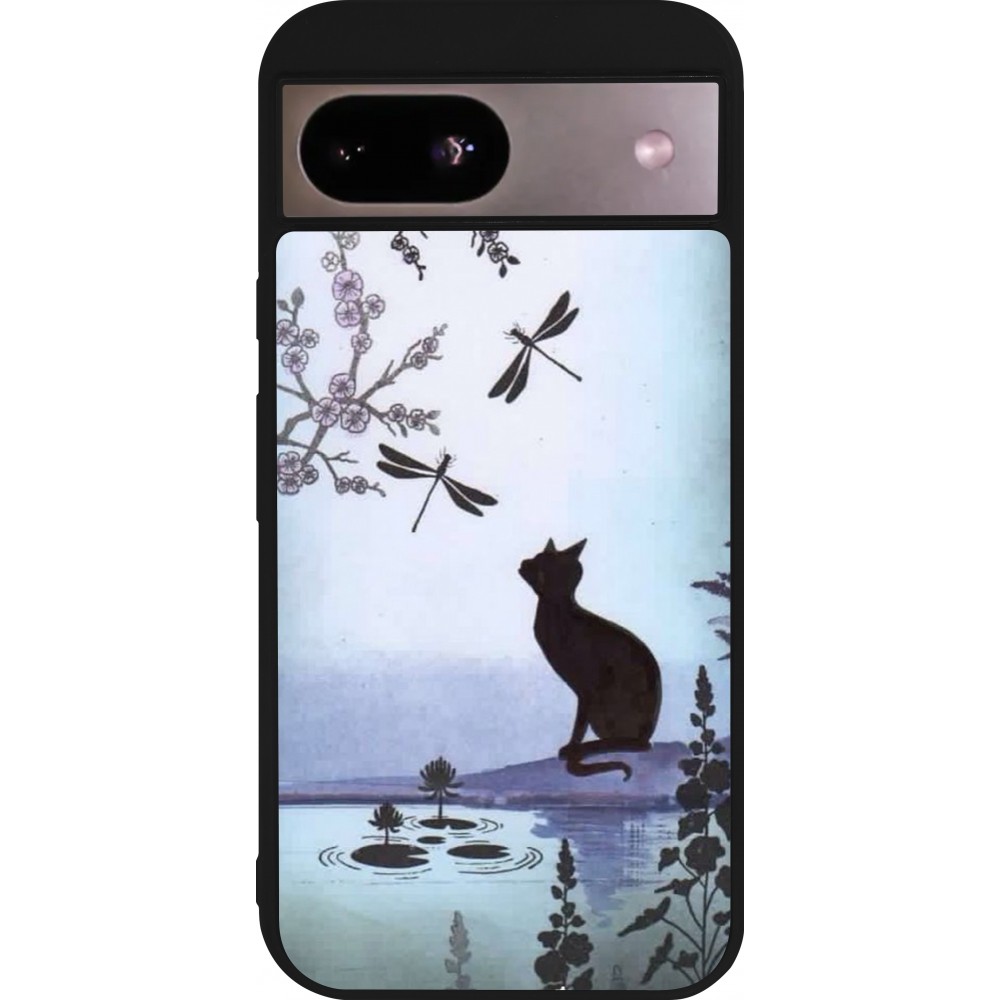 Coque Google Pixel 8a - Silicone rigide noir Spring 19 12