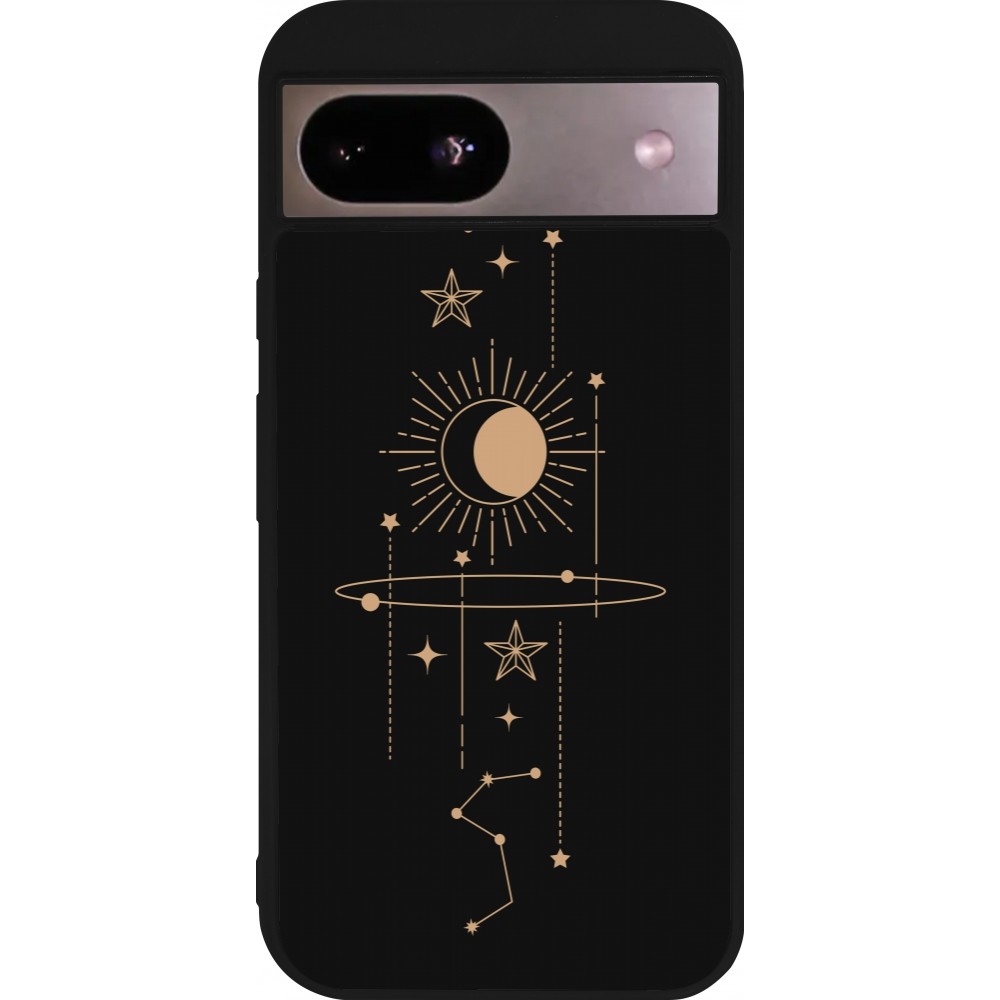 Coque Google Pixel 8a - Silicone rigide noir Spring 23 astro