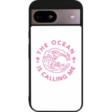 Coque Google Pixel 8a - Silicone rigide noir The Ocean is calling me